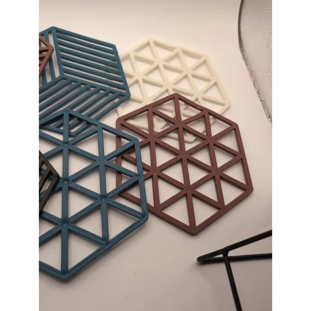 Silicone Coaster‎ Set With Stand